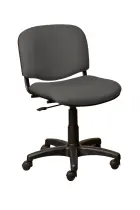 JULIE - 1  židle čalouněná, bez područek a stolku, SUE S 24 - látka tmavě šedá